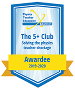 PhysTEC 5club 2020 badge Smaller image