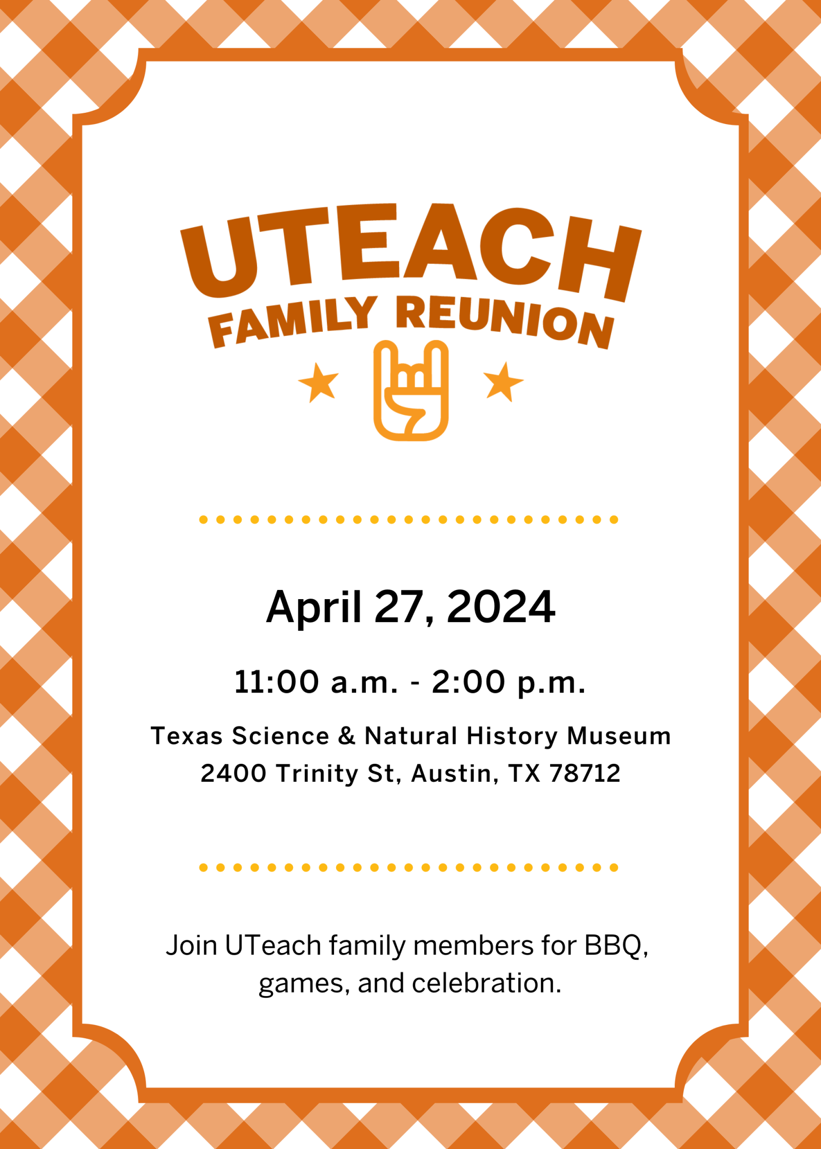 UTeach Family Reunion Image